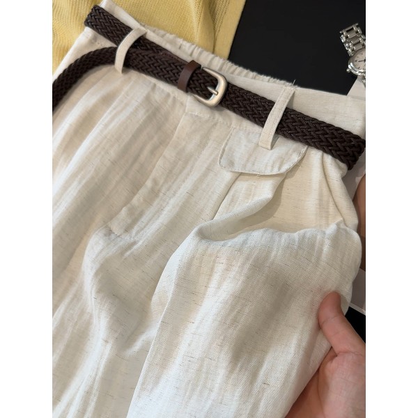 Pure white midi skirt