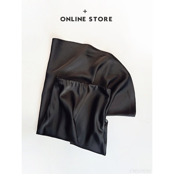 Slim satin acetic silky skirt
