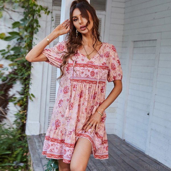 Casual vacation style dress
