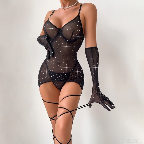 Gathering slim butt lifting women's dress