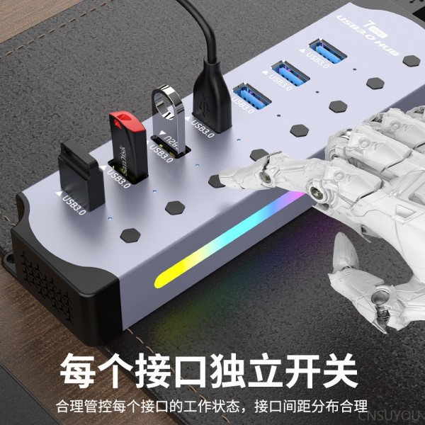 USB HUB3.0 Hub 10 Splitter Splitter