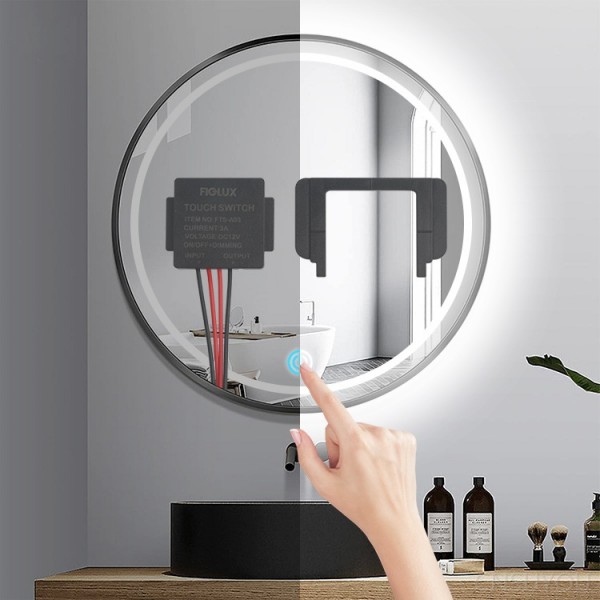 DC12V mirror single-key touch switch intelligent