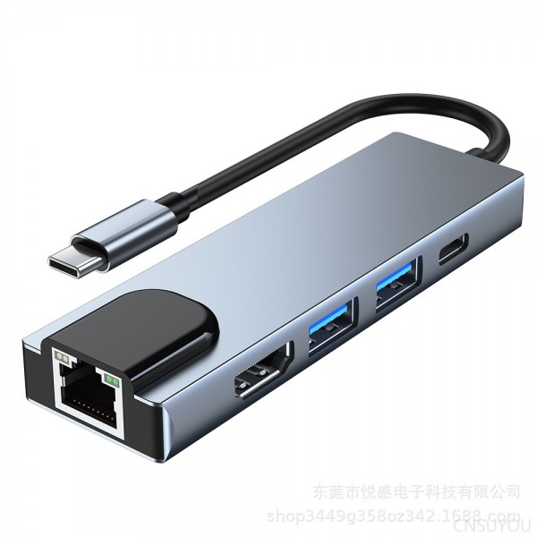 type-c dock with network card usb-c hub 3.05 in 1 dock